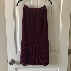 Lucy Paris Pleated Midi Skirt